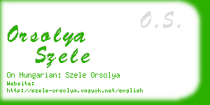 orsolya szele business card